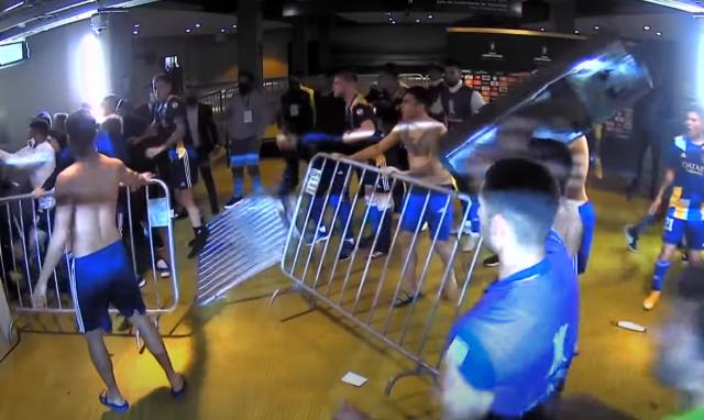 开云在线-解放者杯赛后上演“械斗” 博卡青年在巴西进局子